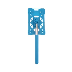 Contactless Telescopic Toll Payment Stick with Adjustable Holder - Blue