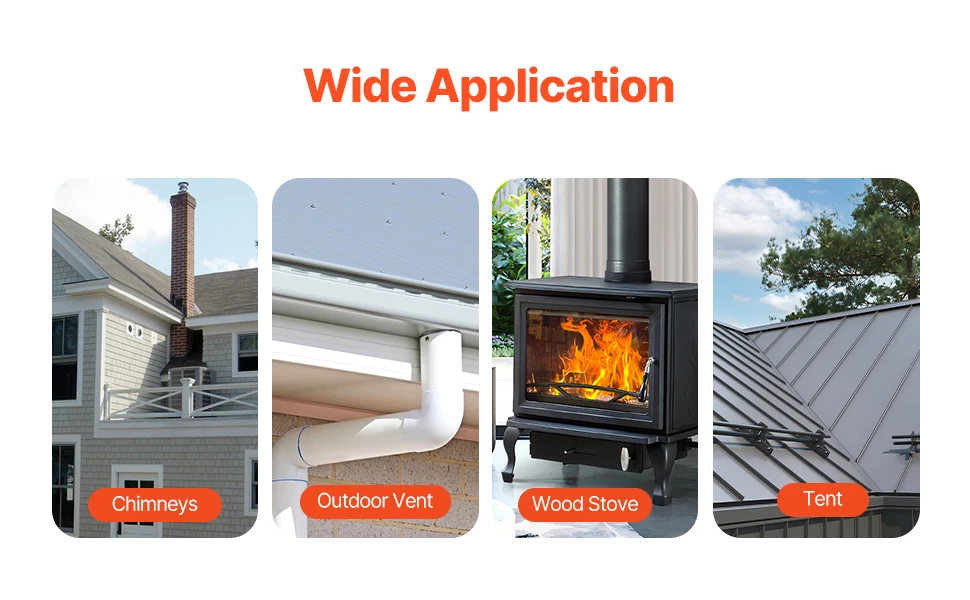SucceBuy Roof Pipe Flashing Boots Fit Pipe OD 6"to11" Flexible EDPM Roofing Jack Pipe Flashing High Temp -67℉to 212℉ for Chimney