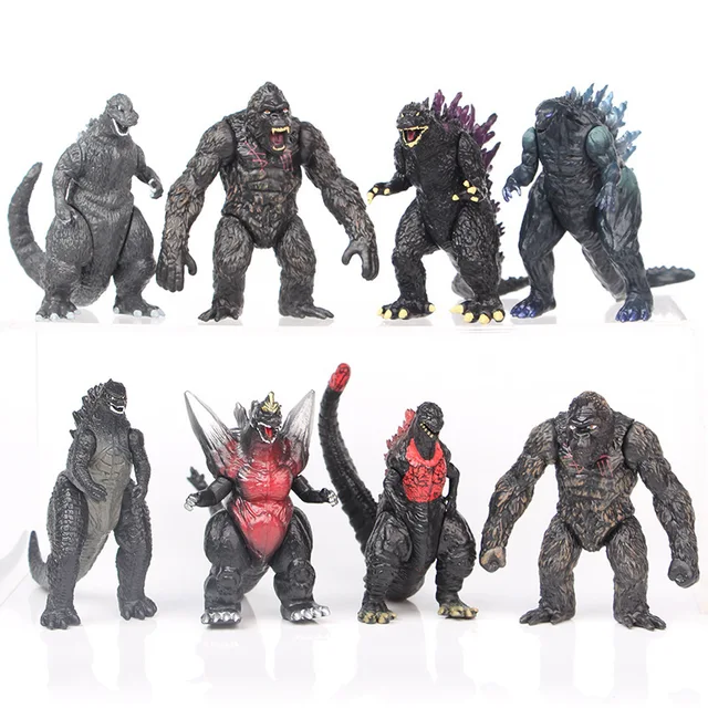 1 Piece of 8.5cm Godzilla VS Monster King Kong Doll Action Doll PVC Toy Handmade Model Violent Dinosaur Decoration Birthday Gift 1