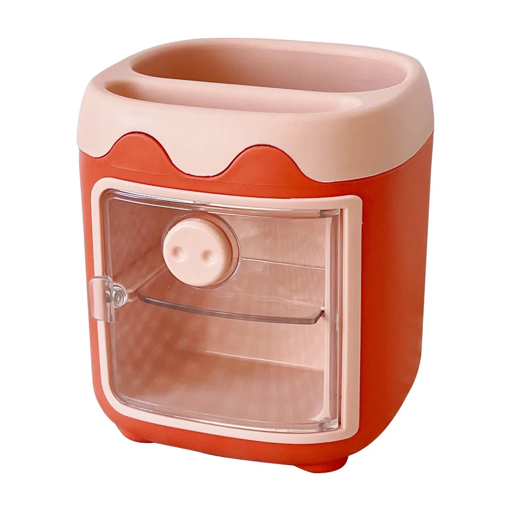 MINKYS Kawaii Piggy Storage Box Pen Holder Bedroom Washroom Organizer Box pen holder desktop storage box stationery organizer stationery storage box pen pencil case capybara pencil case For School Office Stationery