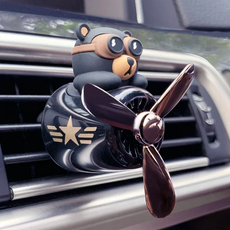 Bear Car Air Freshener Rotating