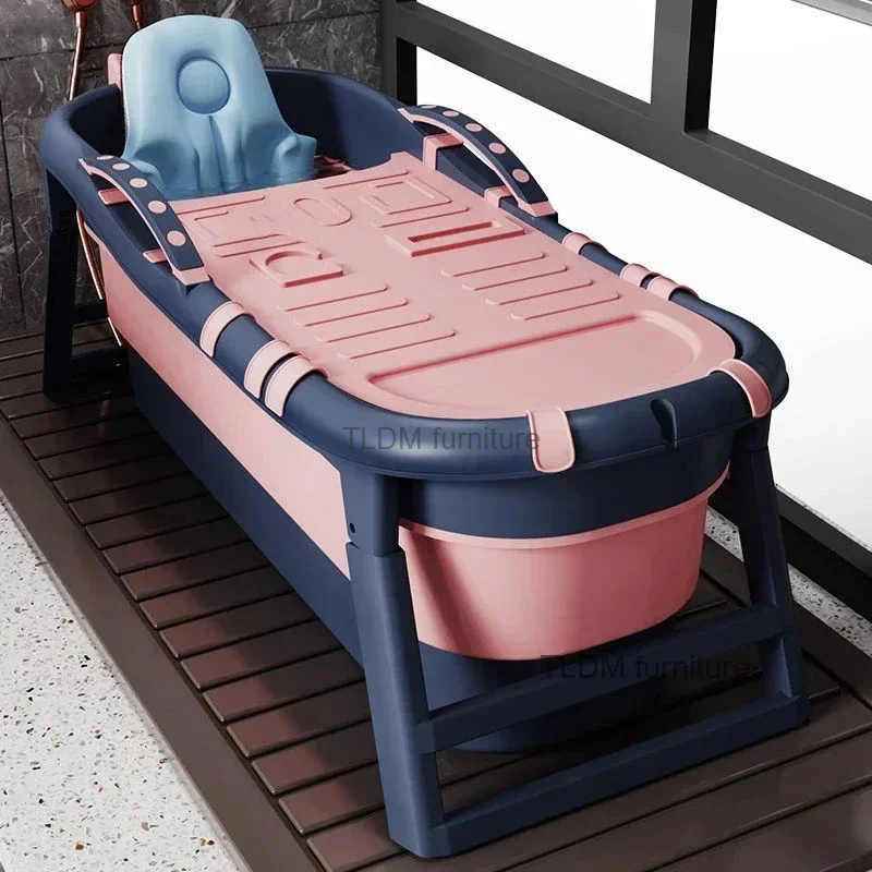 

Adult Foldable Bathtub Simple Portable Bathtubs Full Body Adult Large Bathtub Household Children's Bath Bidet Artifact Thickened