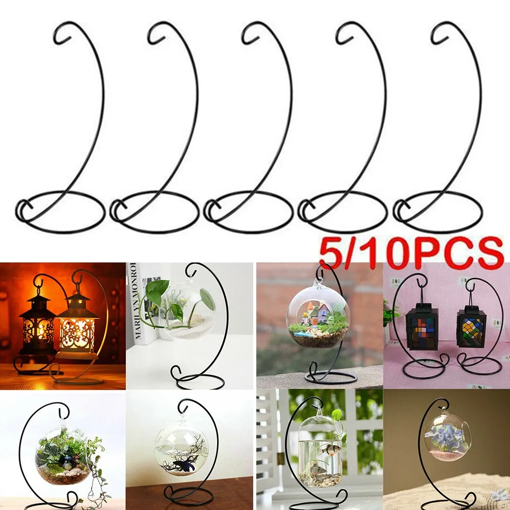 Iron Stand Christmas Bauble Holder Ornaments Hanging Display Stand Plant Light Xmas Gift 5/10pcs acrylic display stand rotating display stand display stand crystal display stand wooden display stand