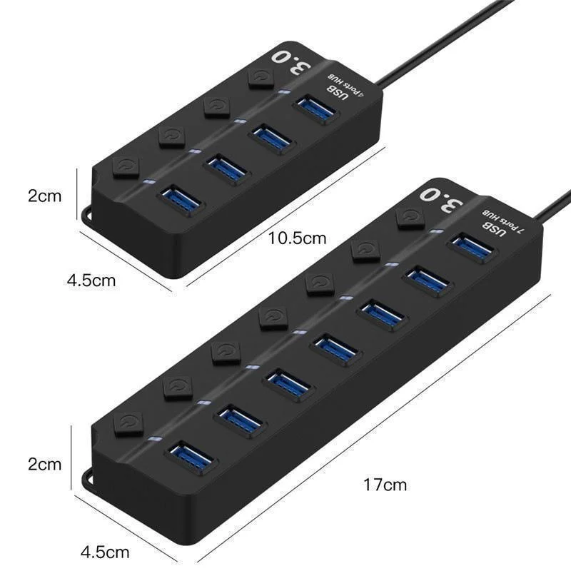 Hub usb 3 0 multiport avec interrupteurs et indicateurs led_voghion.com