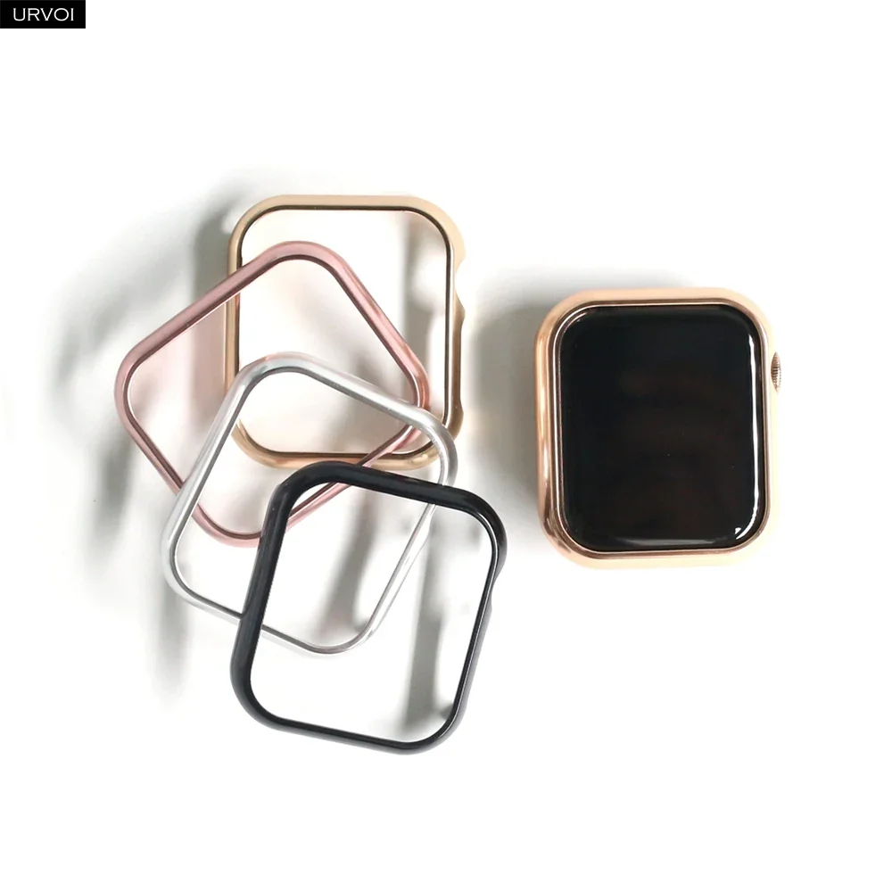 URVOI Shiny Metal Frame Case - Sleek Aluminum Alloy Bumper