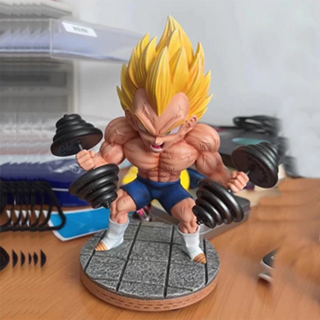 17cm Dragon Ball Z Figure Vegeta Muscle Fitness IV Action Anime Figurine PVC GK Collection Model Toys for Gifts 1