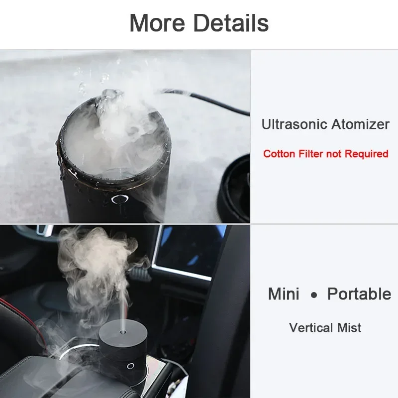 Compact USB Aromatherapy Diffuser and Humidifier for Home, Office, and Travel