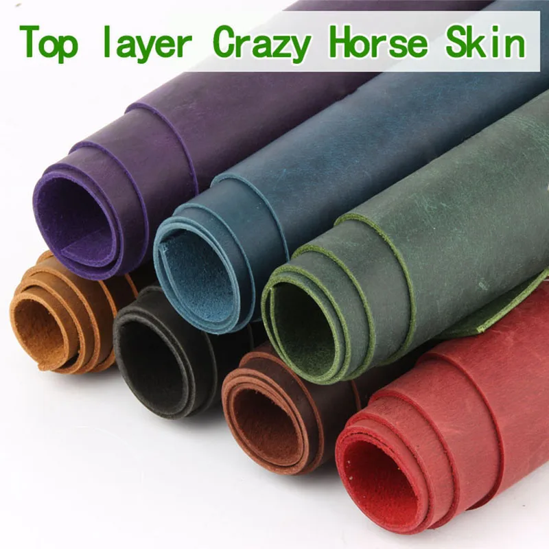 2mm Thick Color-Changing Retro Cowhide Leather - Handmade DIY Top Layer