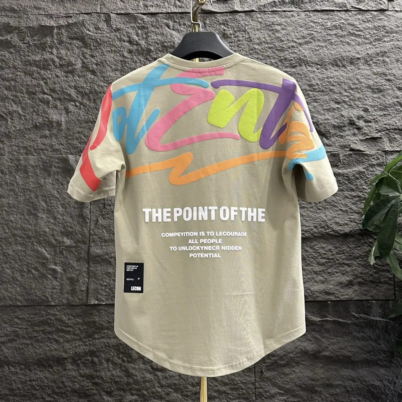 

Print Male Tees Shirts Baggy Tops Loose Rock Hip Hop O Neck Men's T-shirt Korean Popular Clothes Luxury High Quality Music Kpop