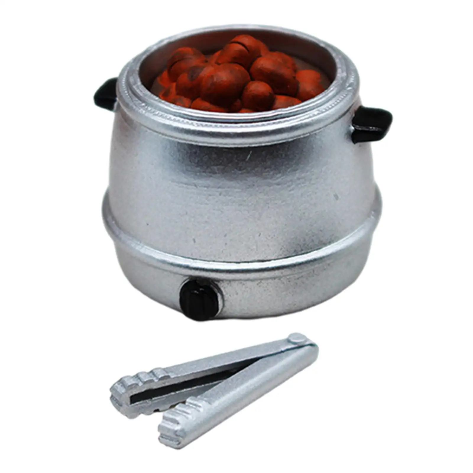 

Dollhouse Soup Pot Doll Accessories Simulation Kitchenware Model Miniature Furniture, Cooking Pot for Dollhouse Tabletop