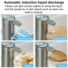 Automatic Liquid Soap Dispensers 304 Stainless Steel Touchless Usb Recharge Waterproof Intelligent Bathroom Kitchen Accessories 4