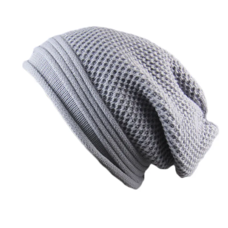 

Unisex Men Women Knit Baggy Beanie Oversize Winter Hat Ski Slouchy Cap Skull Winter Wool Warm Cap Beanies