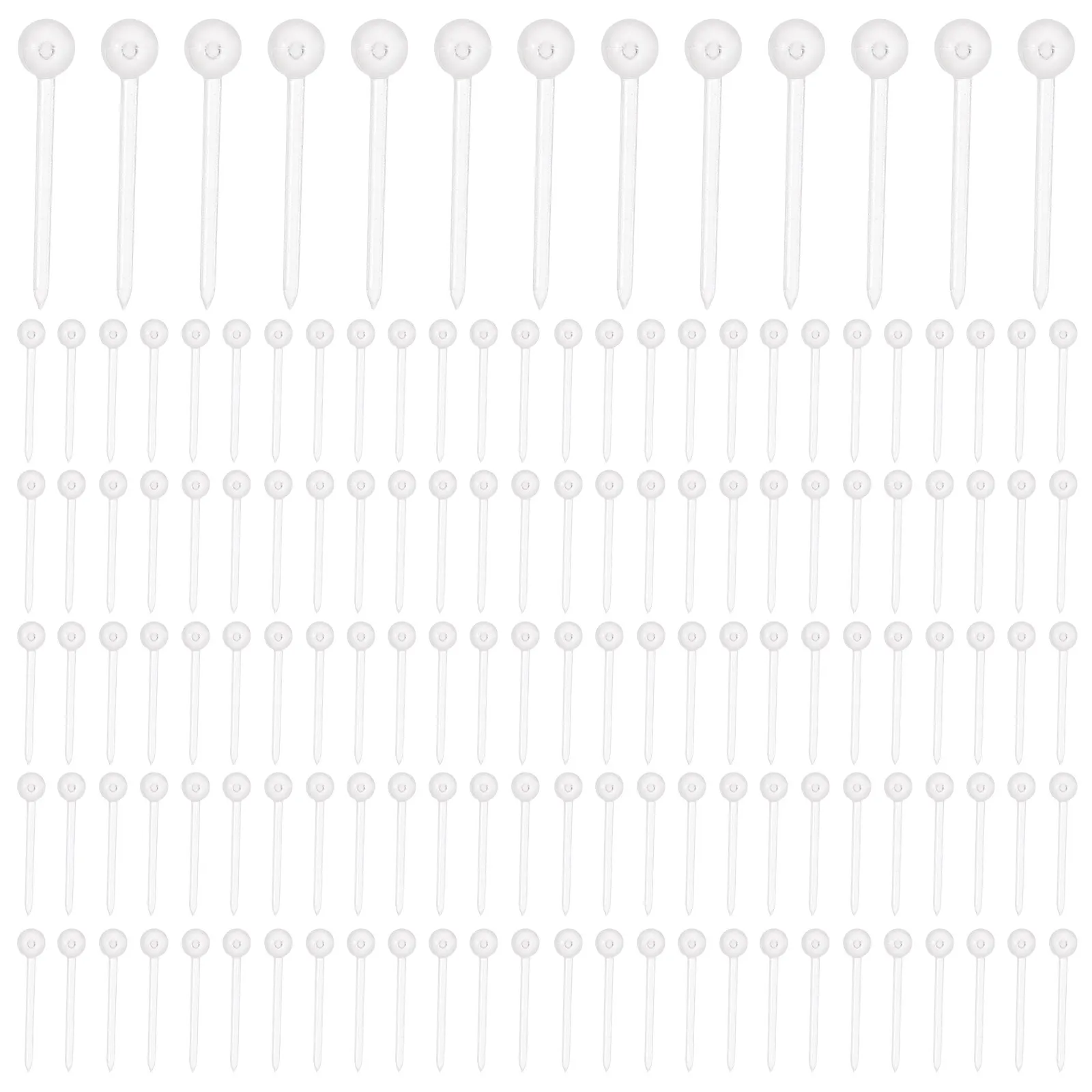 1000개 폼볼 핀 투명 공예용 스팽글 핀 크리스마스 장식품 데코 수공예 DIY 액세서리 다용도 미니 핀