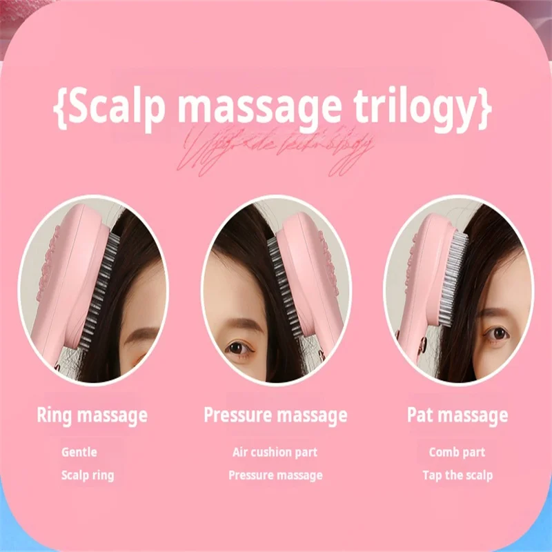 المحمولة التنظيف الذاتي فرشاة شعر مكافحة ساكنة تدل...