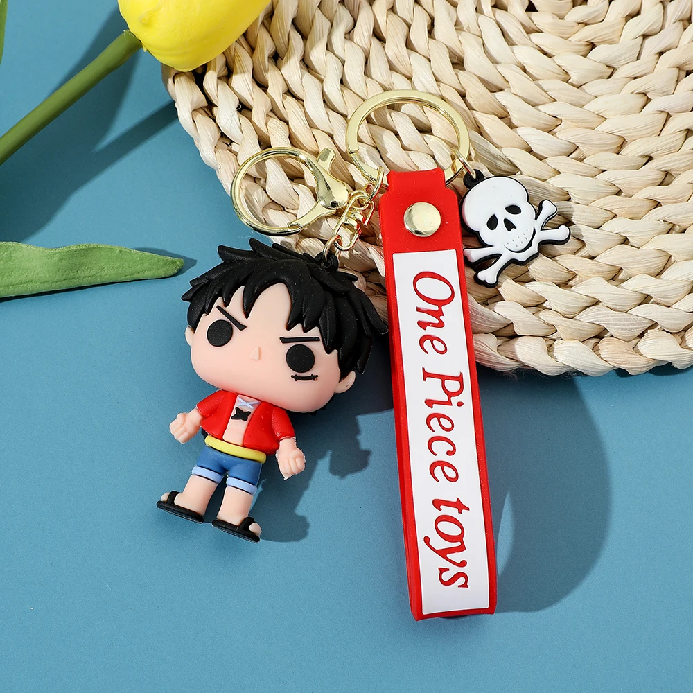 سلسلة مفاتيح أنيمي مونكي دي لوفي للأطفال قطعة واحد...
