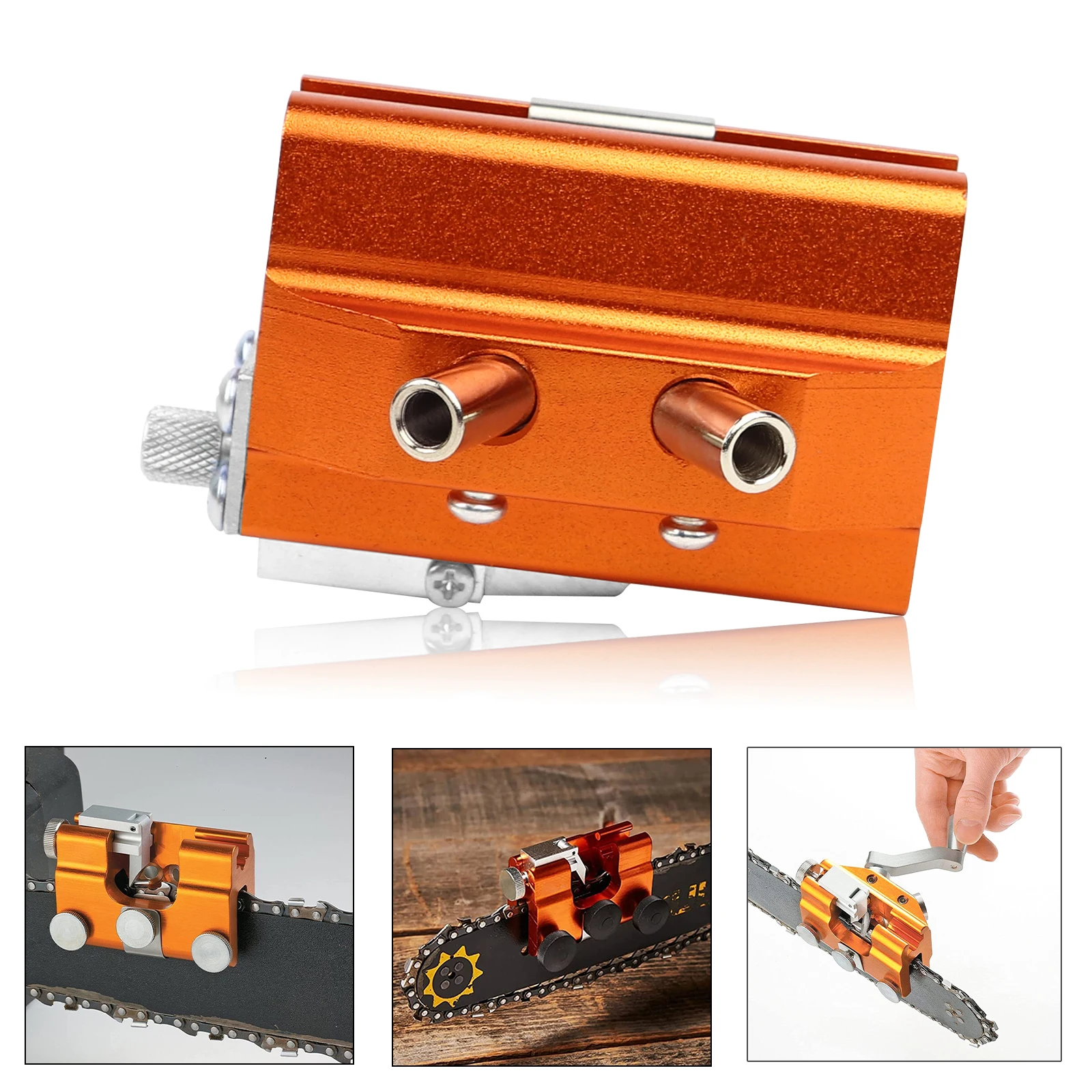 Chainsaw Sharpener Chains Sharpener Tool Chainsaw Sharpening Jig Kit Electric Saws Hand-Cranked Sharpening Tool Garden Worker