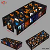 Fast Air Shipping,11x3m Black Inflatable Maze Arena Blooded Halloween Haunted House with Roof Sport Game for Sale 6
