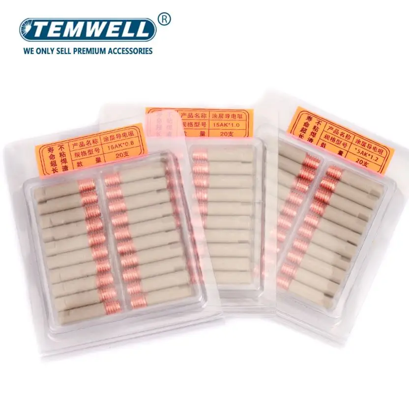 MB 15AK Welding Contact Tips new coating protect 25mm M6 Gas Nozzle Tip 0.8mm-1.2mm MIG Welding Torche Tool Parts 10pcs