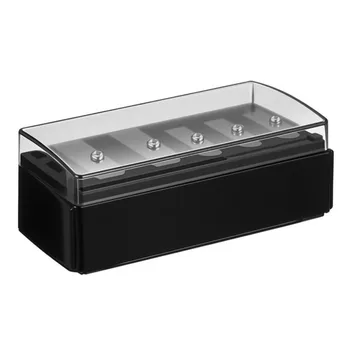 Temperino a 5 Fori Multifunzionale in Plastica, Temperino Cosmetico Professionale Anti-Schizzi