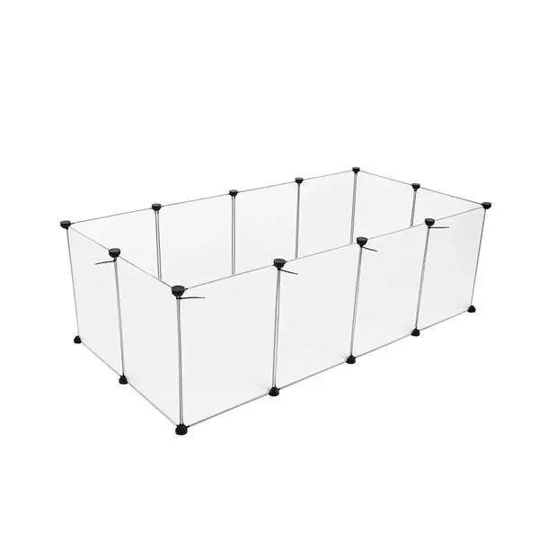 20片 塑料片每片大小35*45cm 家用é”方网片层架 塑料 钢丝 140*70*45cm 白色 N001 可自由组装 DIY风-7