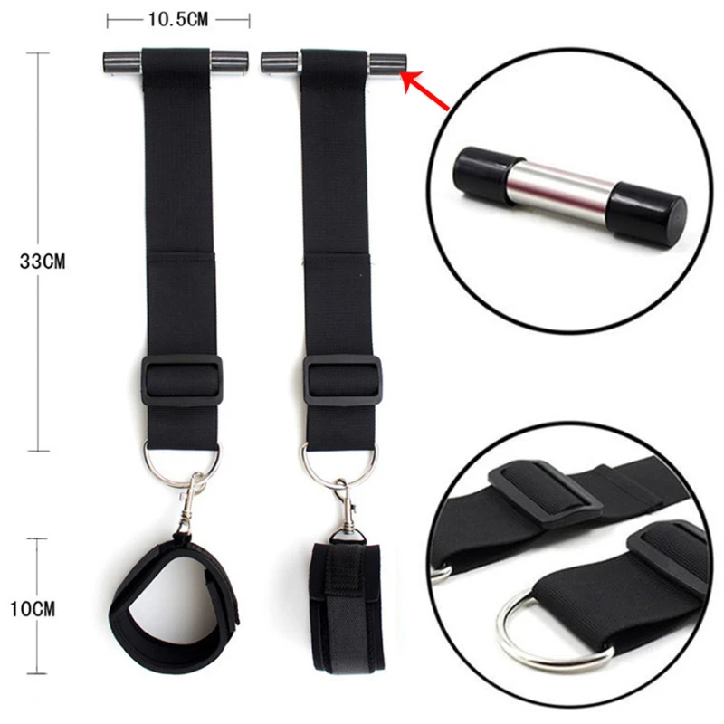 Sex Hang Door Swing Handcuffs Window Hanging Hand Cuffs Fetish Fantasy BDSM Bondage Restraints Harness Wrist Strap Belt Sex Toys