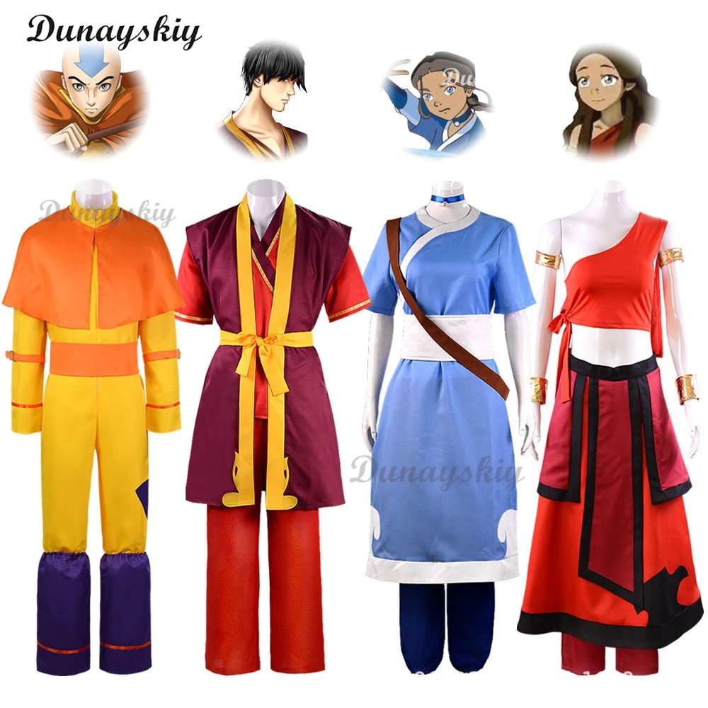 Avatar L'ultimo maestro d'aria Principe Zuko Principessa Azula Mai Costume Cosplay Anime Fire Nation Aang Korra Katara Vestiti Cosplay - immagine 2