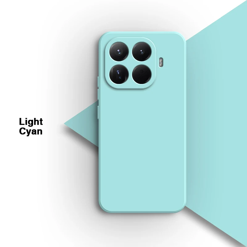 Original Liquid Silicone Shockproof Back Cover with Classic Square Design