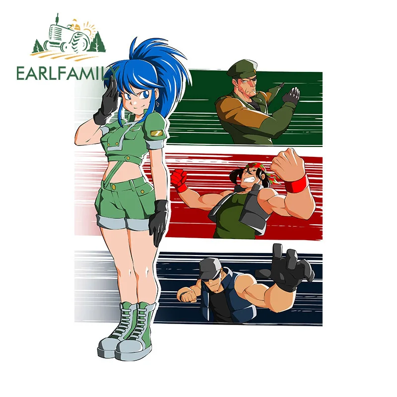 Earlfamily 13Cm X 9.9Cm Per Metal Gear Slug Game Adesivi Per Auto Occlusione Scratch Protezione Solare Decalcomanie Cute Vinyl Car Wrap Bumper