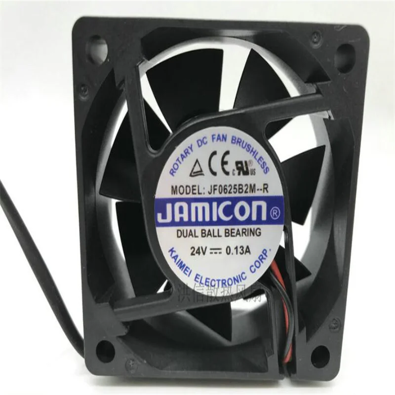 

6025 JF0625B2M-R 24V 0.13A 6CM Two-wire Inverter Cooling Fan