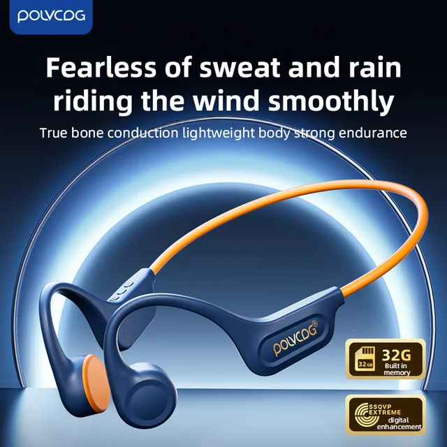 POLVCDG-X15 32G Bone conduction earphone wireless Bluetooth IPX5 sweat resistant golf running and cycling 1