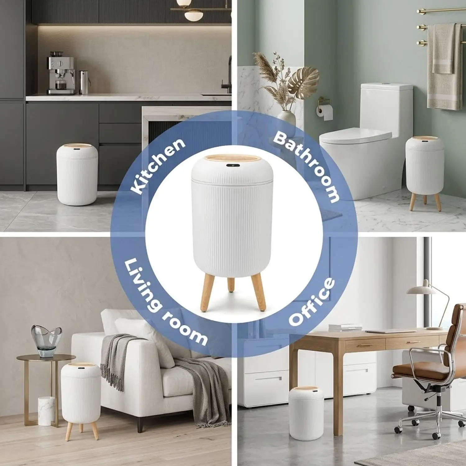 سلة مهملات ذكية أوتوماتيكية