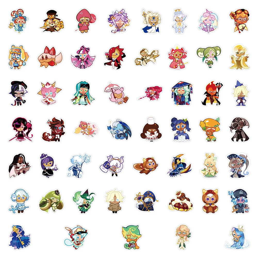 50PCS Cookie Run Kingdom Cartoon Aufkleber Lustiges Spiel Cartoon Aufkleber Koffer Kühlschrank Laptop Gitarre Auto Fahrrad Dekoration Kinder Spielzeug