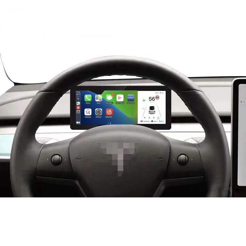 

8.8inch CarPlay LCD Dashboard Car Virtual Instrument Cluster for Model 3 / Y Multifunction Auto Digital HUD Speedometer