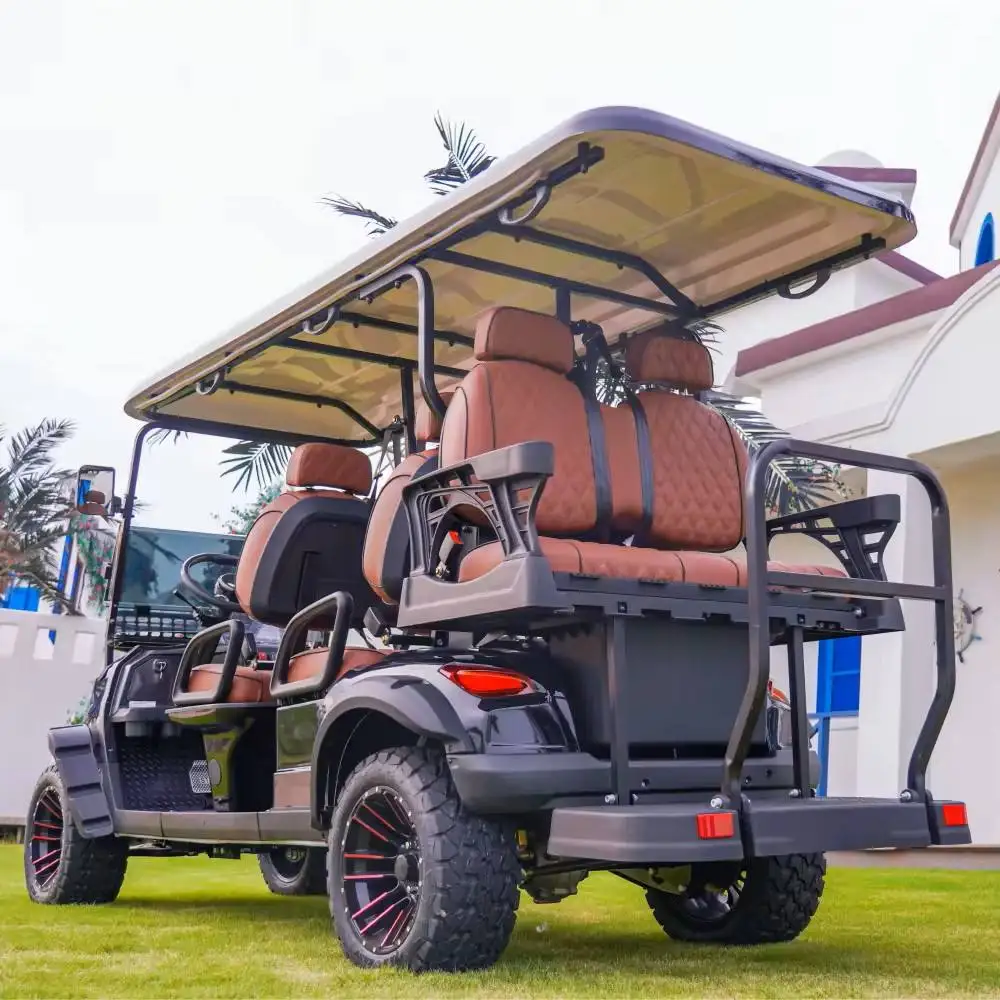 Golf cart manual Europe And America Newly Designed 2/4/6/8/10/12 Seat 60/72V Club Sightseeing Car Off-road Hunting Cart Electric Golf Cart