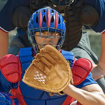 Youth Softball Mitt Sports Baseball Mitten Left Hand Outfielders Baseball Mitts Sturdy Hand Throw Mitten For Training Beginner 6