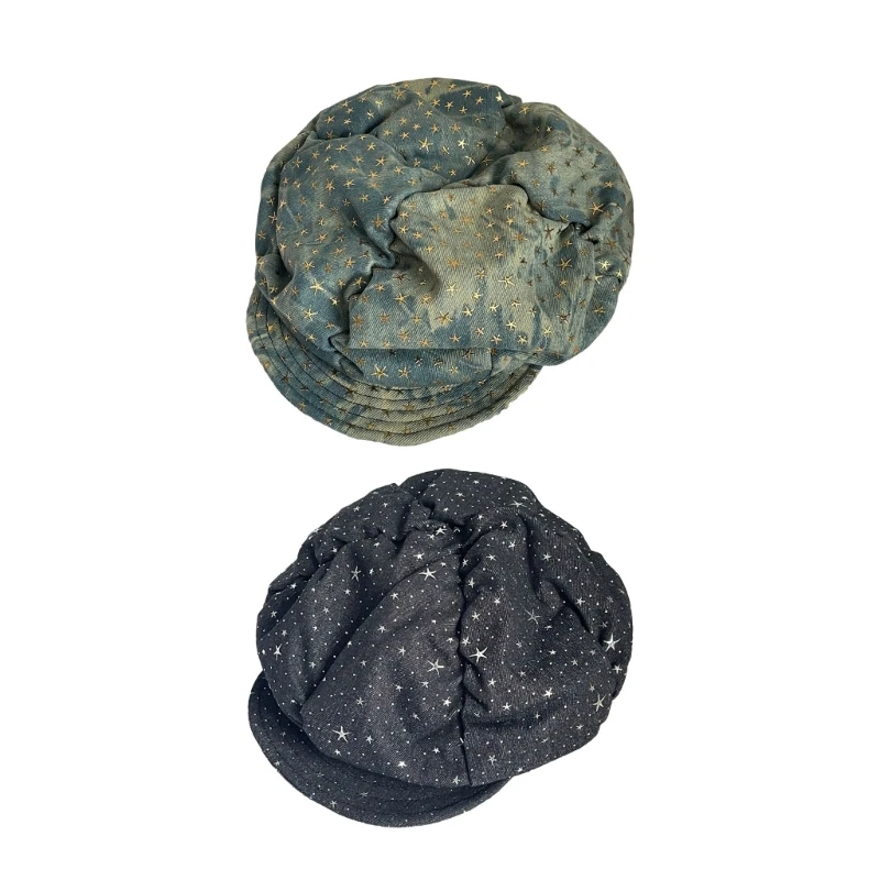 

MXMB Pleated Cloud Cowboy Hat Holiday New Year Party Decorative Hat Ornament for Adults Women Birthday Present Accessory