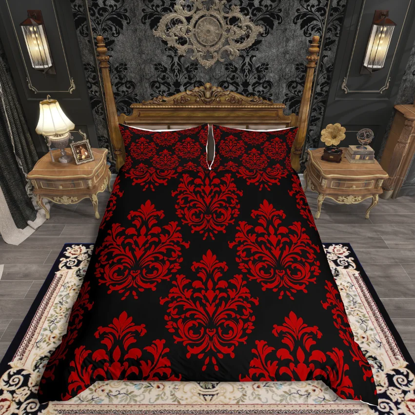 סט כיסוי ראש קונסטלציה של Homewish, סט כיסוי נוחות בנושא בוהו בוהמי, סט מיטה סגול שחור לילדים בנים