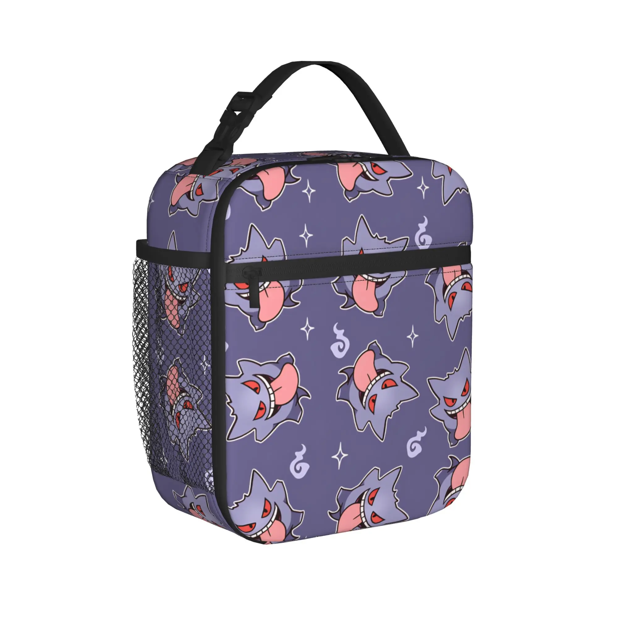 Gengar Fashion Print Thermal Lunch Bag - Stylish Oxford Portable Cooler Bag for Kids