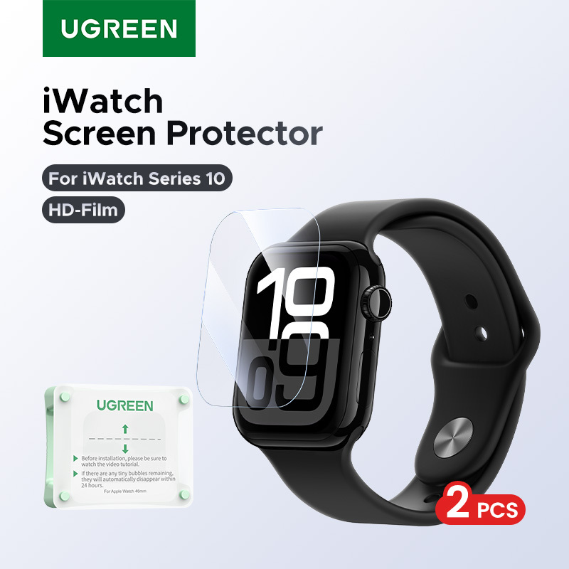 UGREEN 2PCS For Apple Watch Series 10 Screen Protector Soft 46 42mm Full-coverage Protective Film