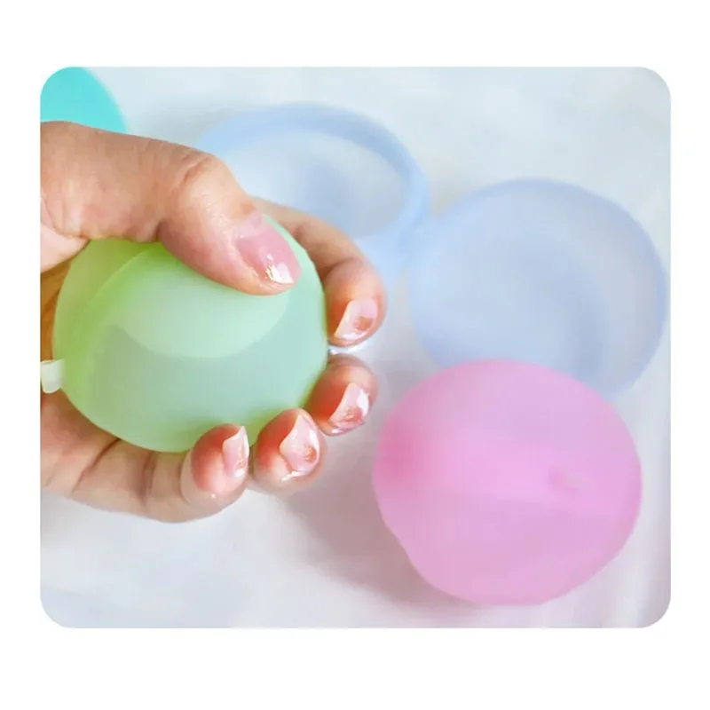 10 Pcs Reusable Water Balloons for Kids Adults Outdoor Activities, Kids Pool Beach Bath Toys Water Bomb for Summer Games