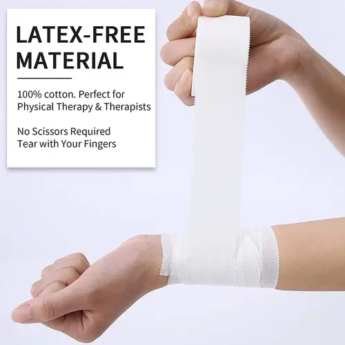 2.5/3.8/5cm 9.1Meters Sport Athletic Waterproof Cotton White Boxing Adhesive Tape Strain Injury Support Sport Binding Bandage - Image 5