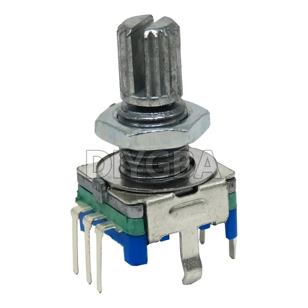 10-Pack Rotary Encoder Set with Adjustable Handle Length and Caps