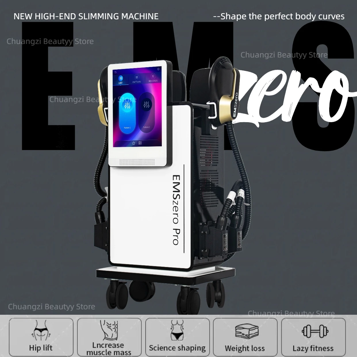 

Free Shipping 6500W Neo EMSZERO Fat Removal Body Sculpt Machine EMS Muscle Stimulation Slimming Device For Salon
