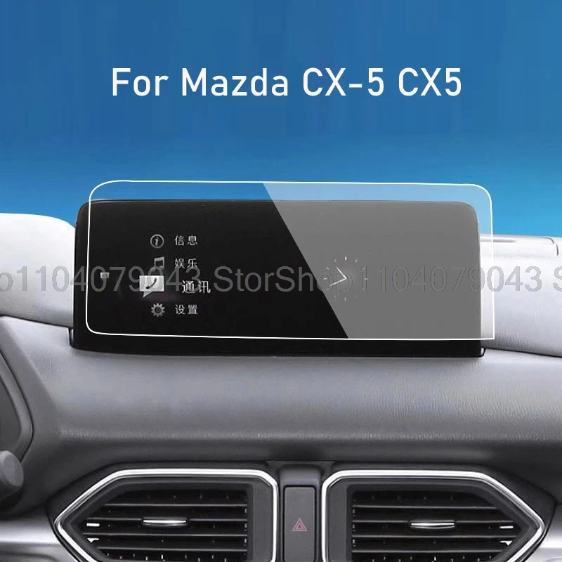 Schutzfolie aus gehärtetem Glas für Mazda CX-5 2022–2024 2025, 10,25 Zoll, Auto-Infotainment, GPS-Radio-Navigation, kratzfeste Folie
