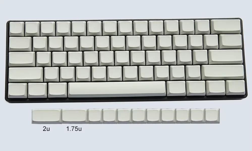 Enhanced PBT Material Blank XDA Keycaps Set
