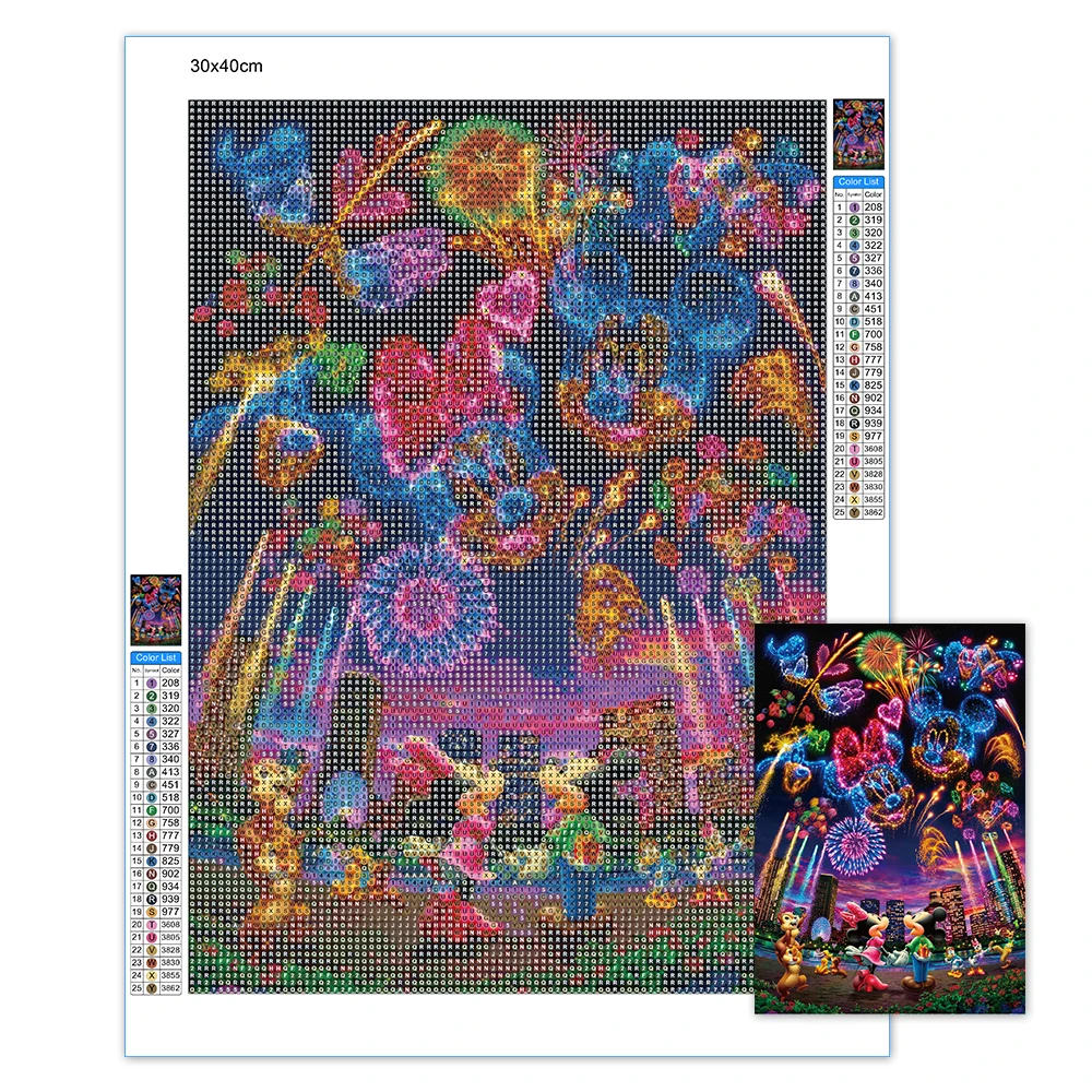 New Product Full Square/Round AB Diamond Painting Disney Princess Moon Embroidery Stitch Cross Stitch Mosaic Home Decor