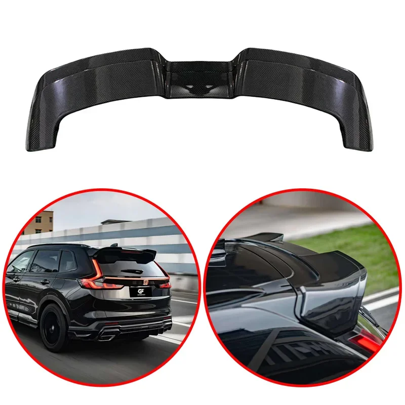 

For Honda CRV 2023 To Up High Qudaity ABS Car Rear Roof Wing Spoiler Glossy Black Or Carbon Fiber Look Body Kit