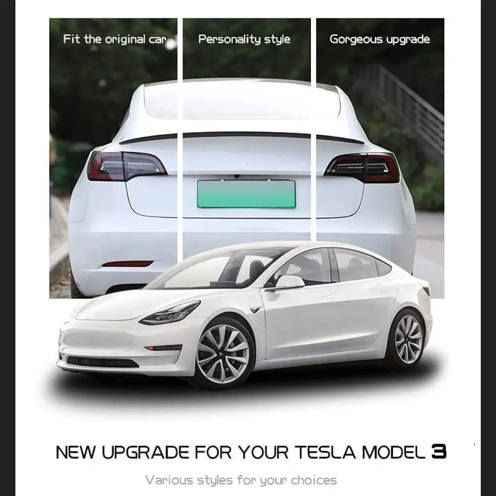 Carbon Fiber Wing Trunk Lid Spoiler Tesla Model 3 17-23 Highland Model Y 21-24 Exterior Accessory car rear wing spoiler car roof spoiler