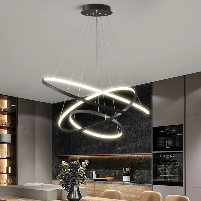 

Modern dine dining room led Ceiling lamps rings Pendant lights indoor lighting interior lighting led Chandeliers for living room