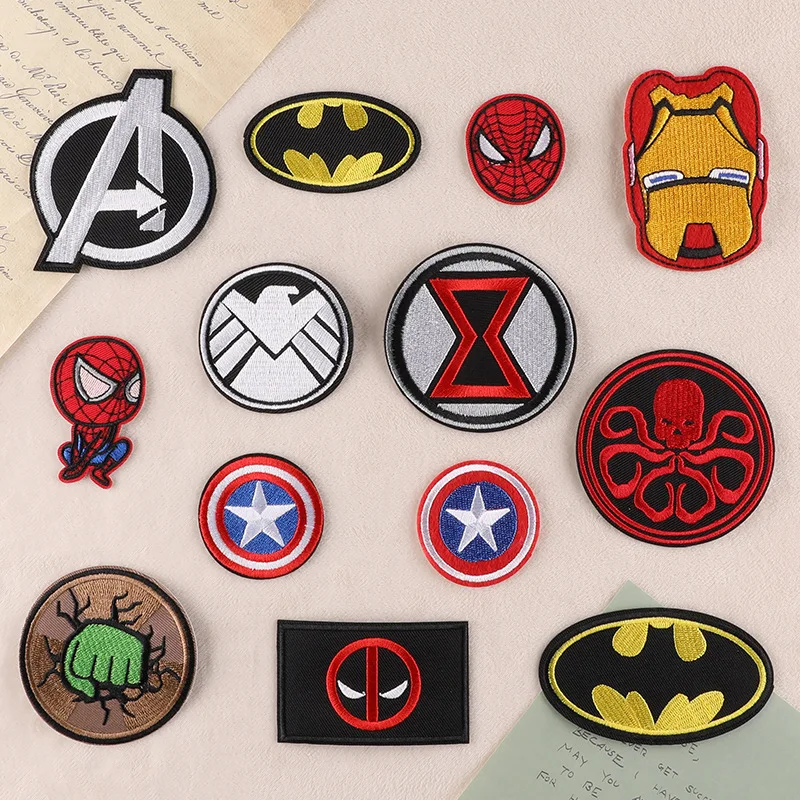 

2024 New DIY Cartoon Label Badge Embroider Children Sew Patch for Fast Iron on Cloth Hat Bag Pants Jeans Fabric Sticker Emblem
